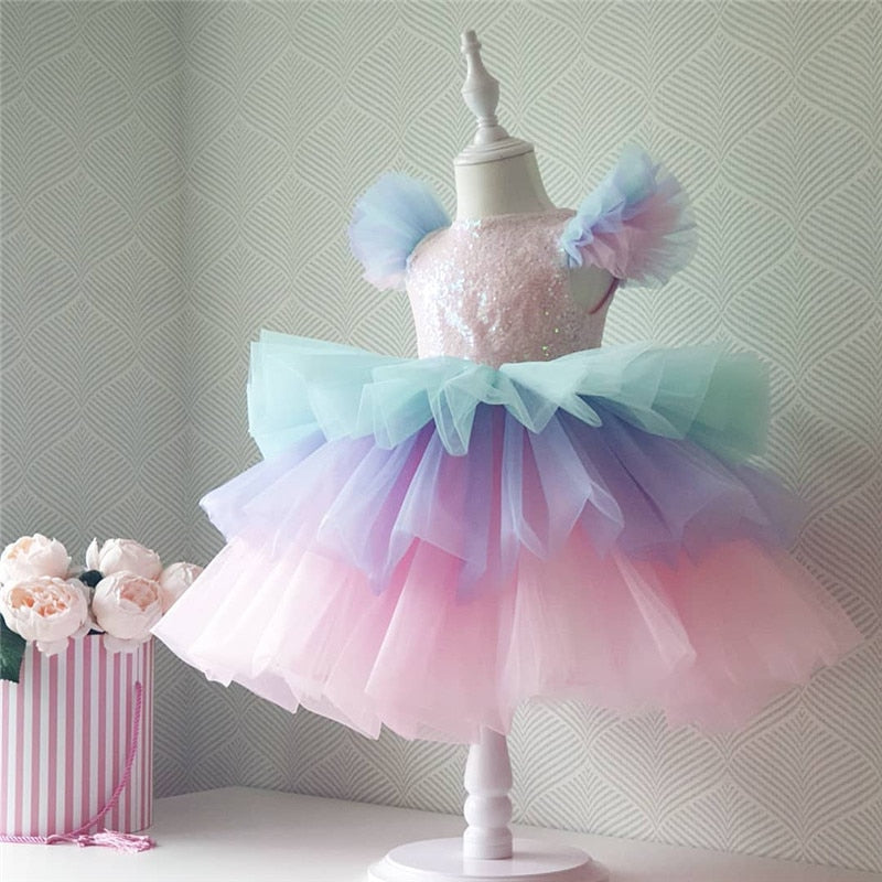 Vestido Infantil e Adulto Arco Iris